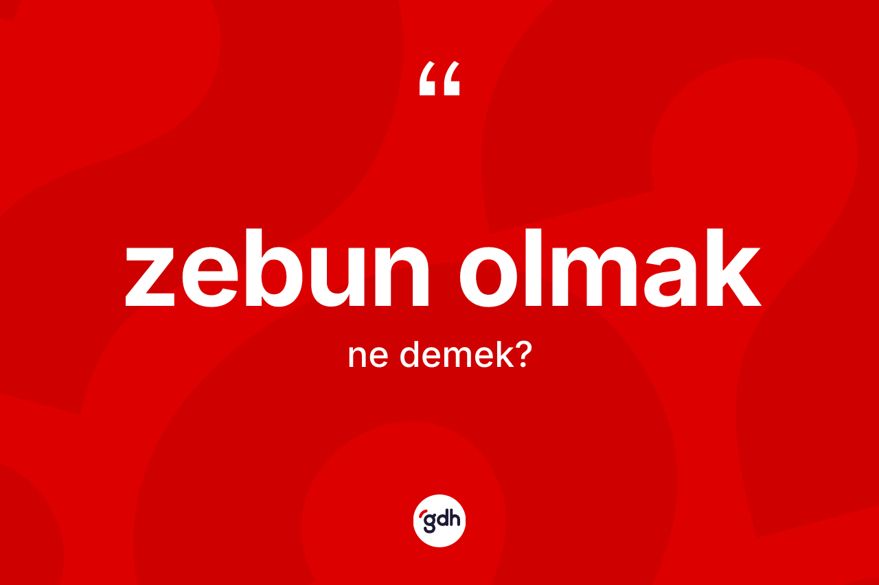 Zebun olmak ne anlama gelir? Zebun olmak ifadesi hangi durumlarda kullanılır