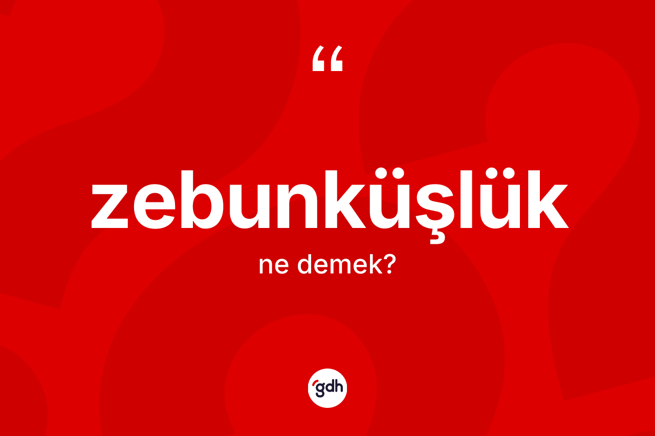 Zebunküşlük nedir? Zebunküşlüğün TDK'ya göre anlamı nedir?