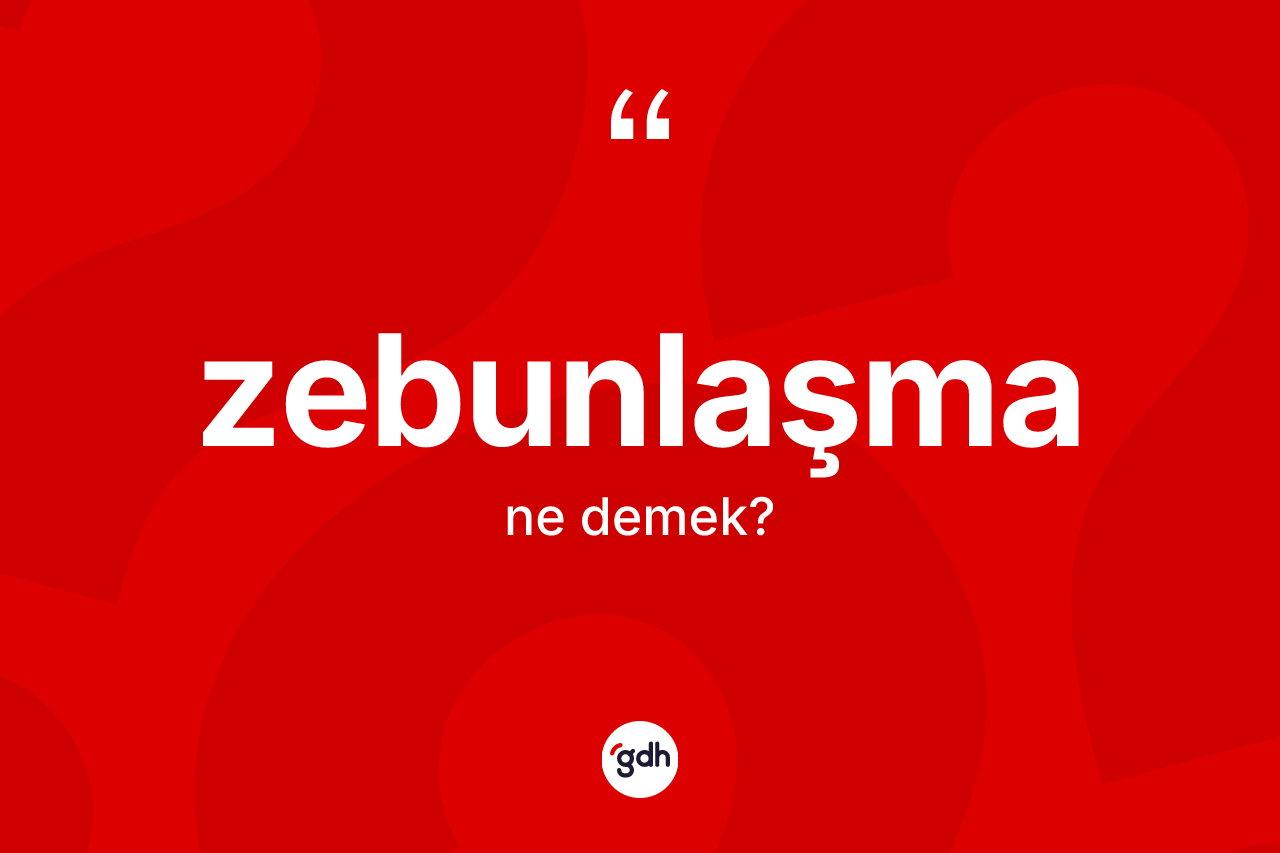 Zebunlaşma kelimesinin tanımı nedir? Zebunlaşmanın TDK'ya göre anlamı nedir?