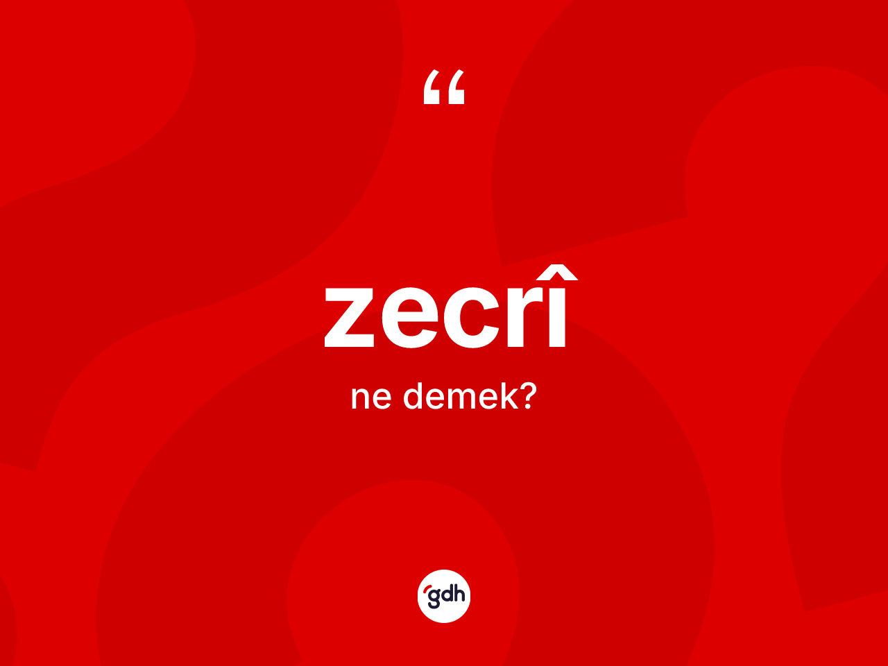 Zecrî kelimesi ne demek? Zecrîin sözlükteki anlamı nedir?