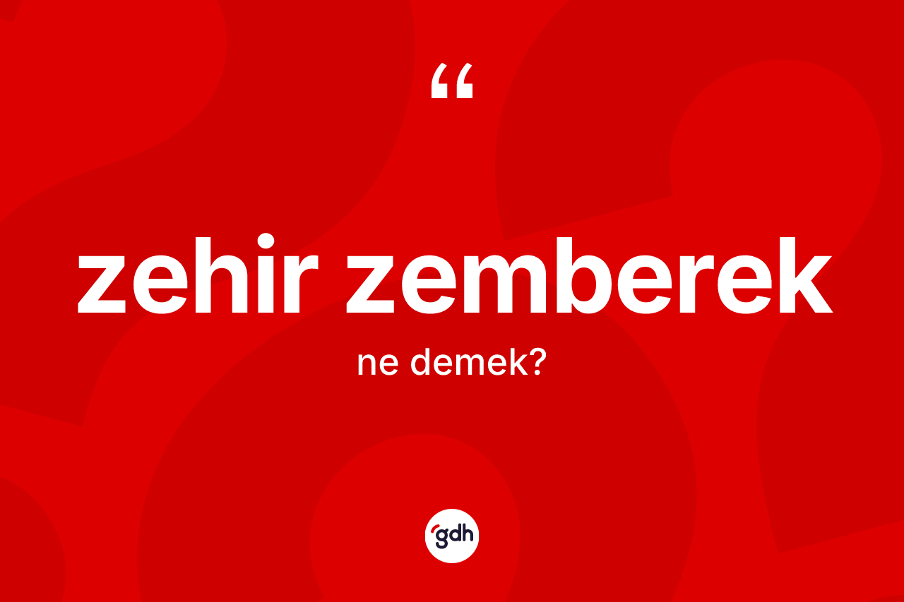 Zehir zemberek nedir? Zehir zemberek kelimesinin özellikleri nelerdir?