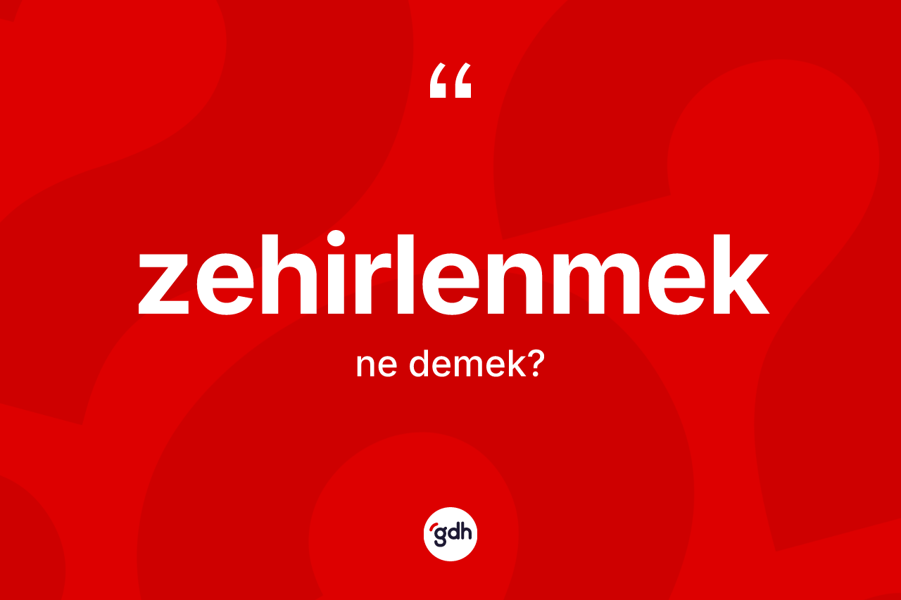 Zehirlenmek kelimesinin anlamı nedir? Zehirlenmeğin kısaca tanımı nedir?