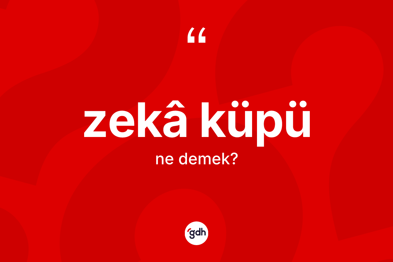 Zekâ küpü kelimesi ne anlama gelir? Zekâ küpünün TDK'ya göre anlamı nedir?