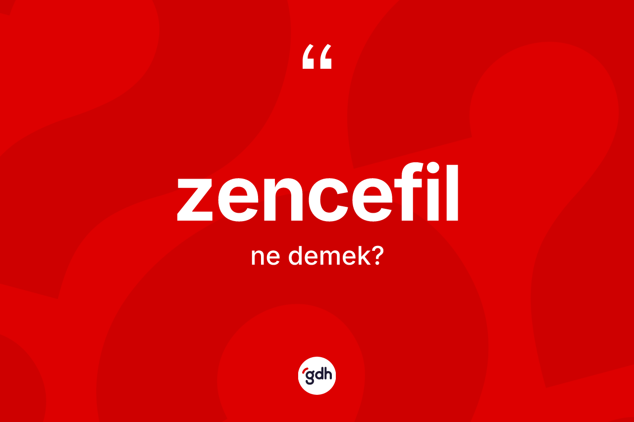 Zencefil kelimesinin anlamı nedir? Zencefilin kısaca tanımı nedir?