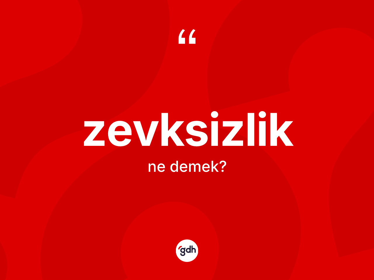 Zevksizlik kelimesinin tanımı nedir? Zevksizlik kelimesinin TDK'ya göre açıklaması nedir?