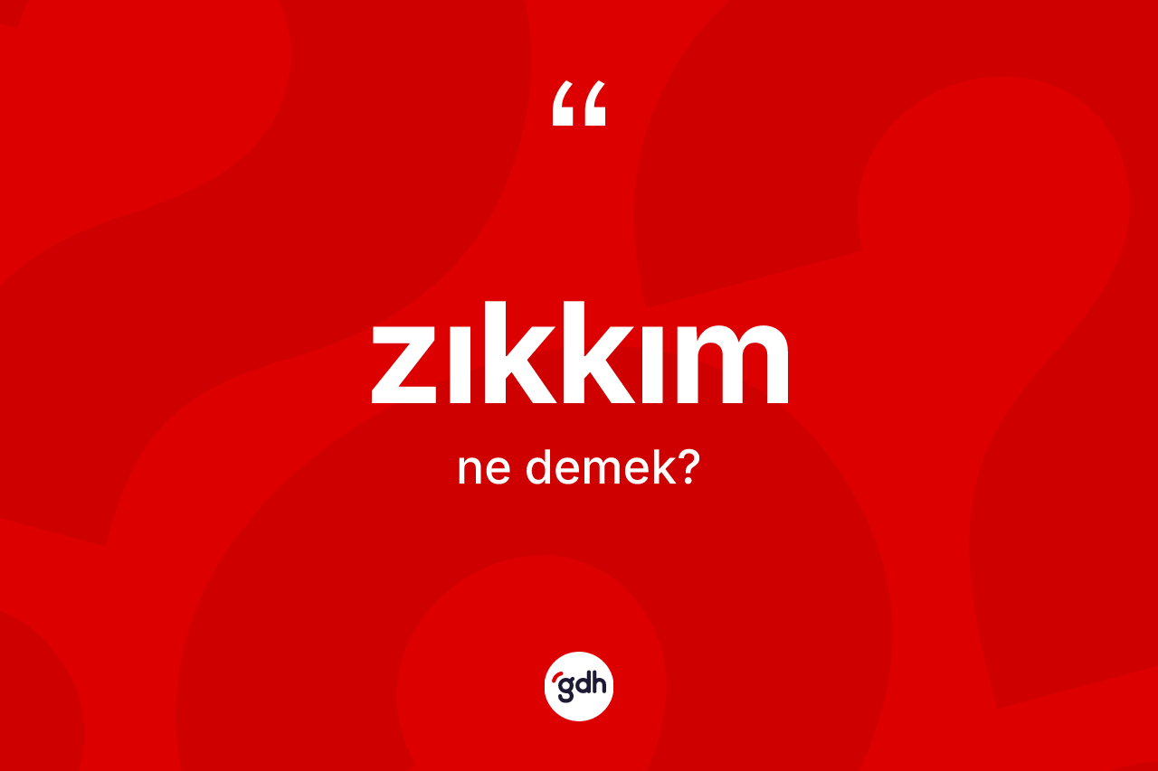 Zıkkım kelimesinin anlamı nedir? Zıkkımın sözlükteki anlamı nedir?