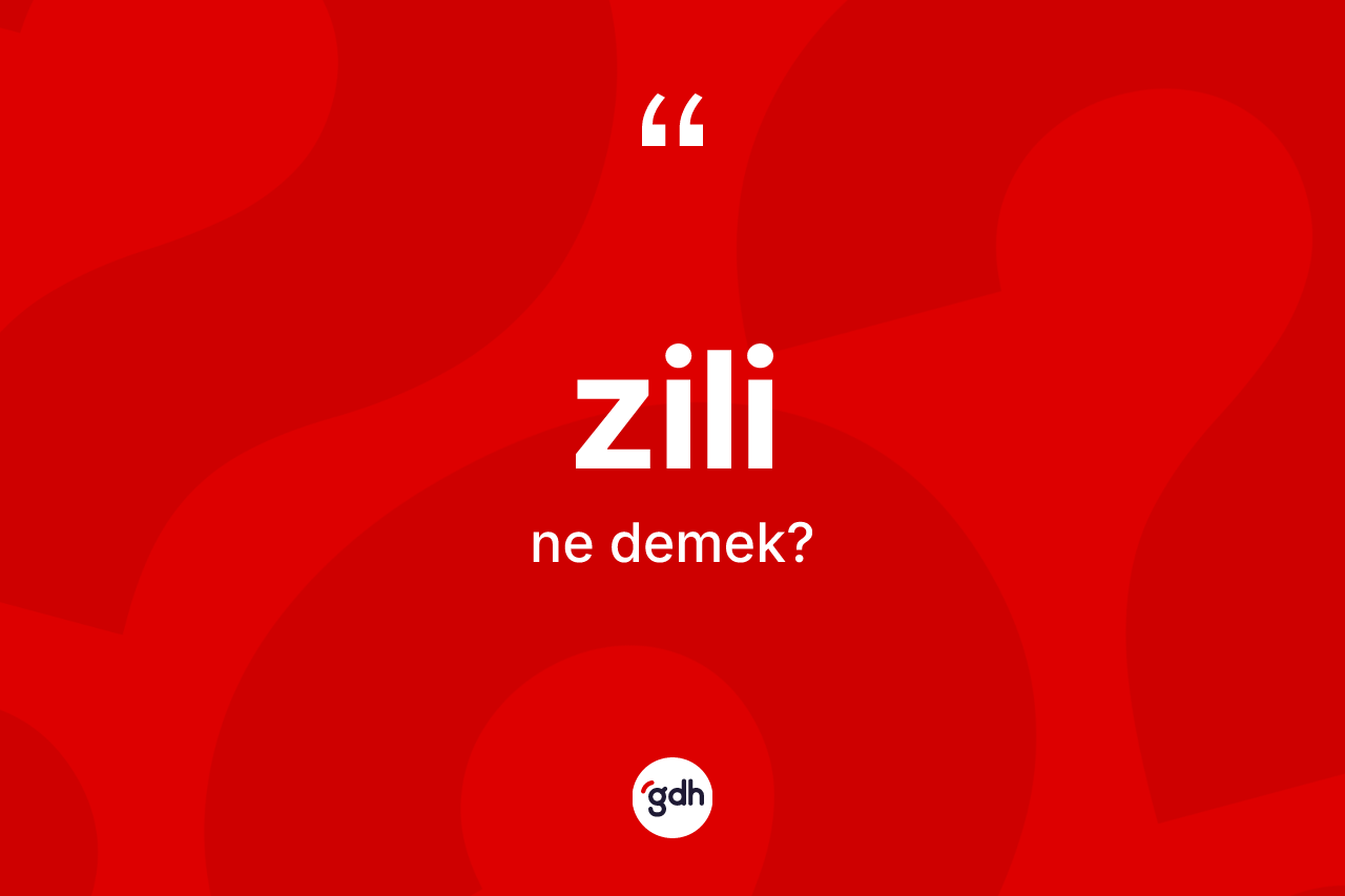 Zili nedir? Zilinin TDK'ya göre anlamı nedir?