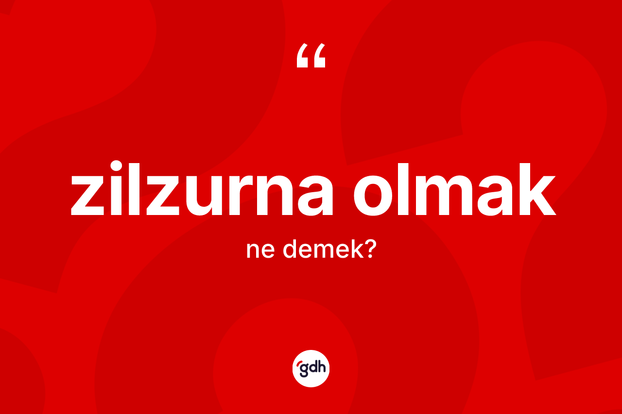 Zilzurna olmak ifadesinin anlamı nedir? Zilzurna olmak sözü hangi durumlarda kullanılır?