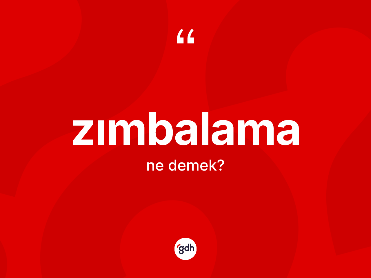 Zımbalama ne anlama gelir? Zımbalama kelimesinin TDK anlamı nedir?
