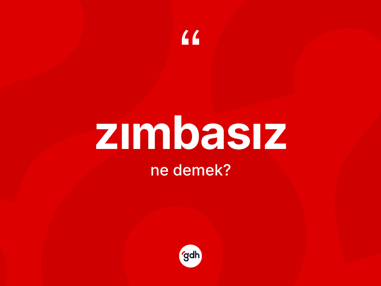 Zımbasız nedir? Zımbasızın TDK'ya göre anlamı nedir?