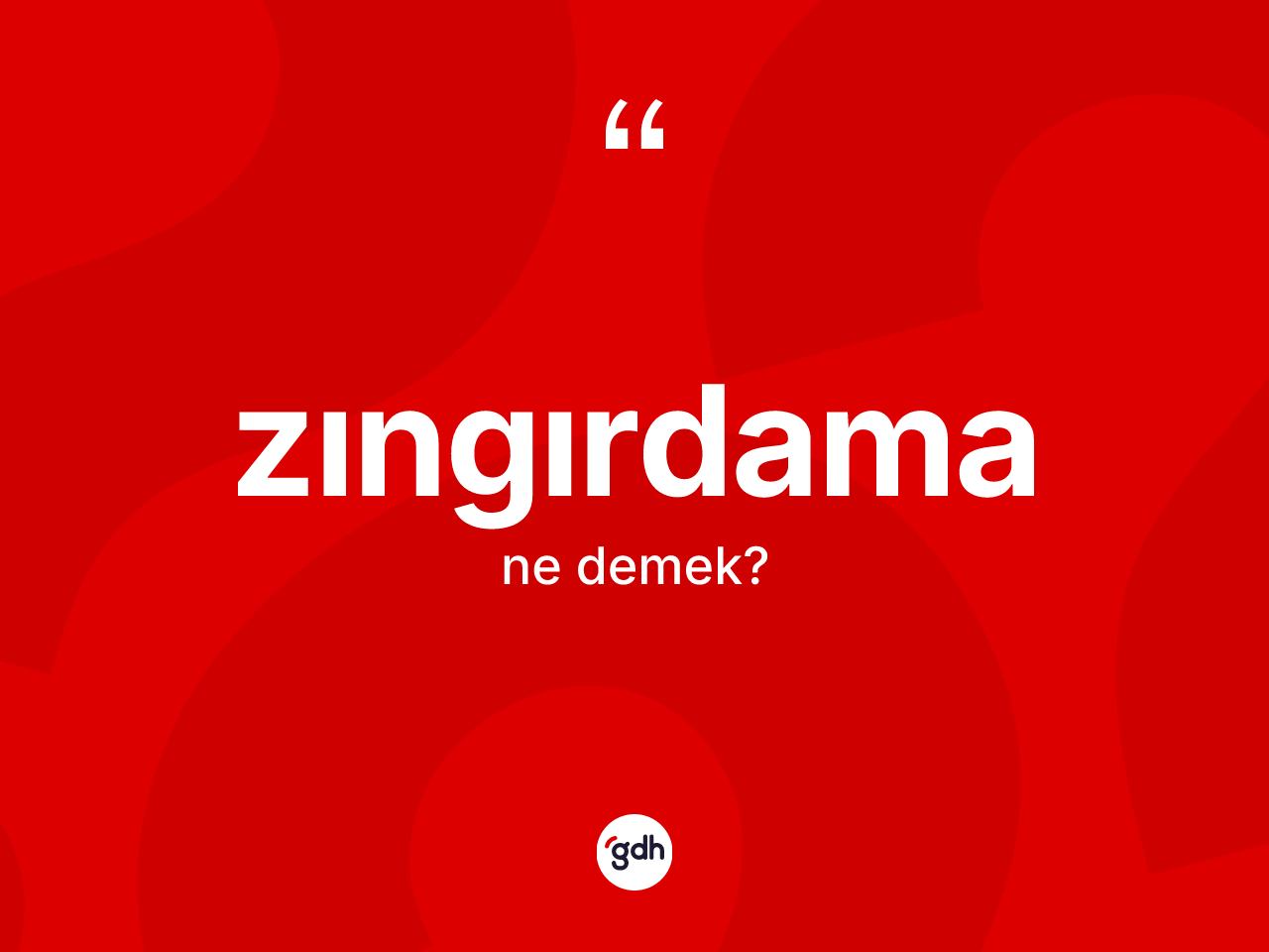 Zıngırdama kelimesi nedir? Zıngırdamanın TDK'ya göre anlamı nedir?