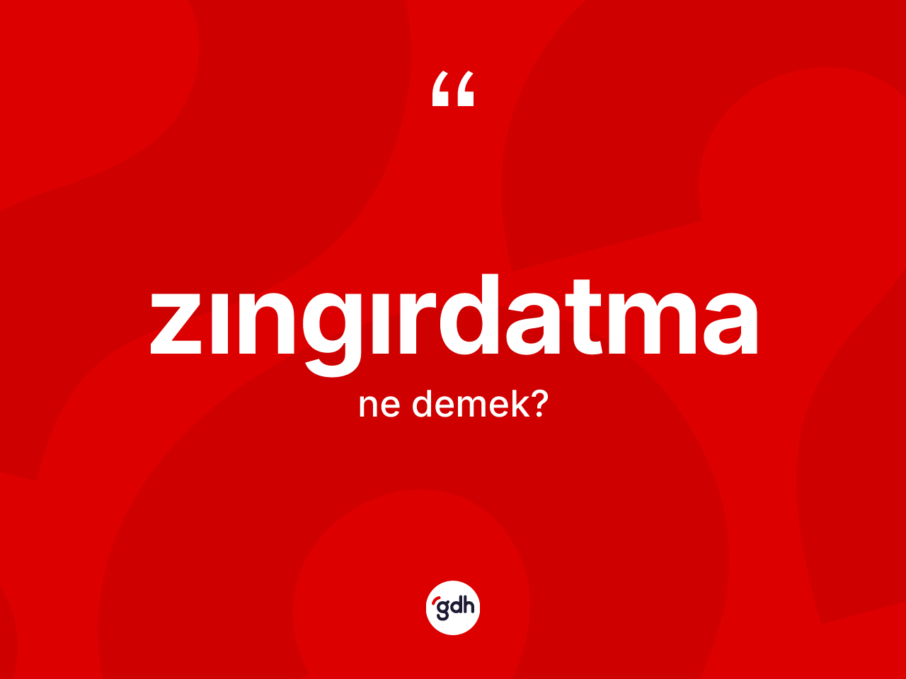 Zıngırdatma kelimesi ne anlama gelir? Zıngırdatmanın TDK'ya göre anlamı nedir?