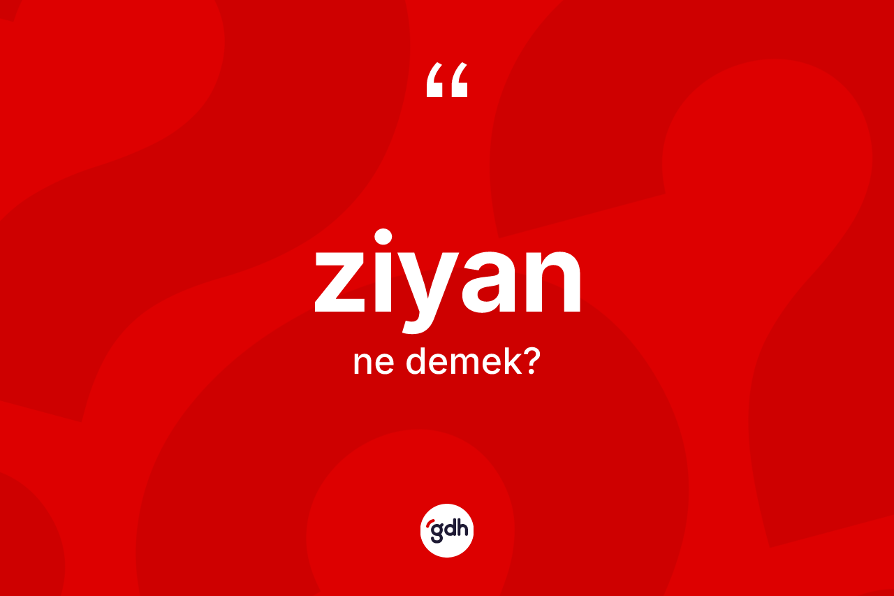 Ziyan ne demek? Ziyanın TDK'ya göre anlamı nedir?