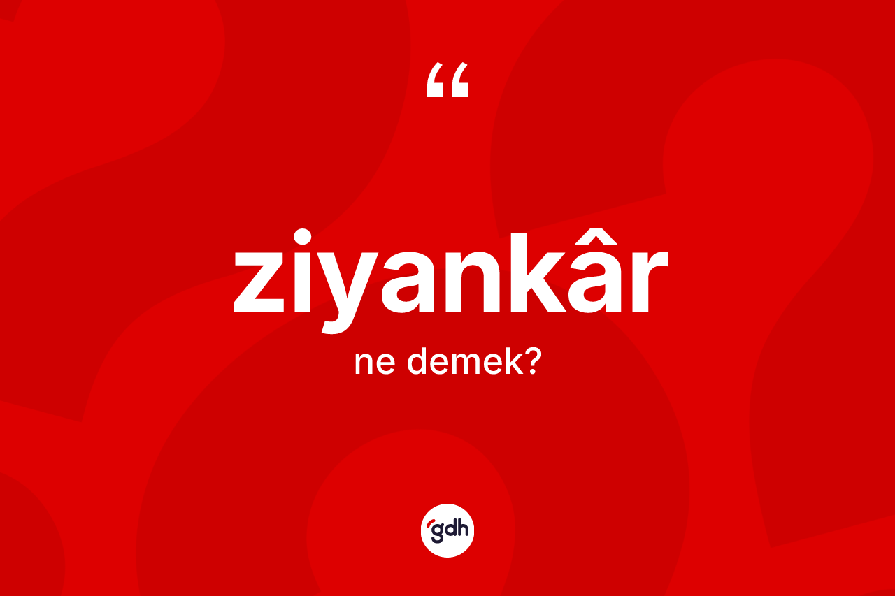 Ziyankâr nedir? Ziyankârın TDK'ya göre anlamı nedir?