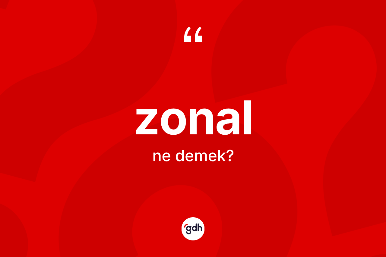 Zonal kelimesinin anlamı nedir? Zonalın kısaca tanımı nedir?