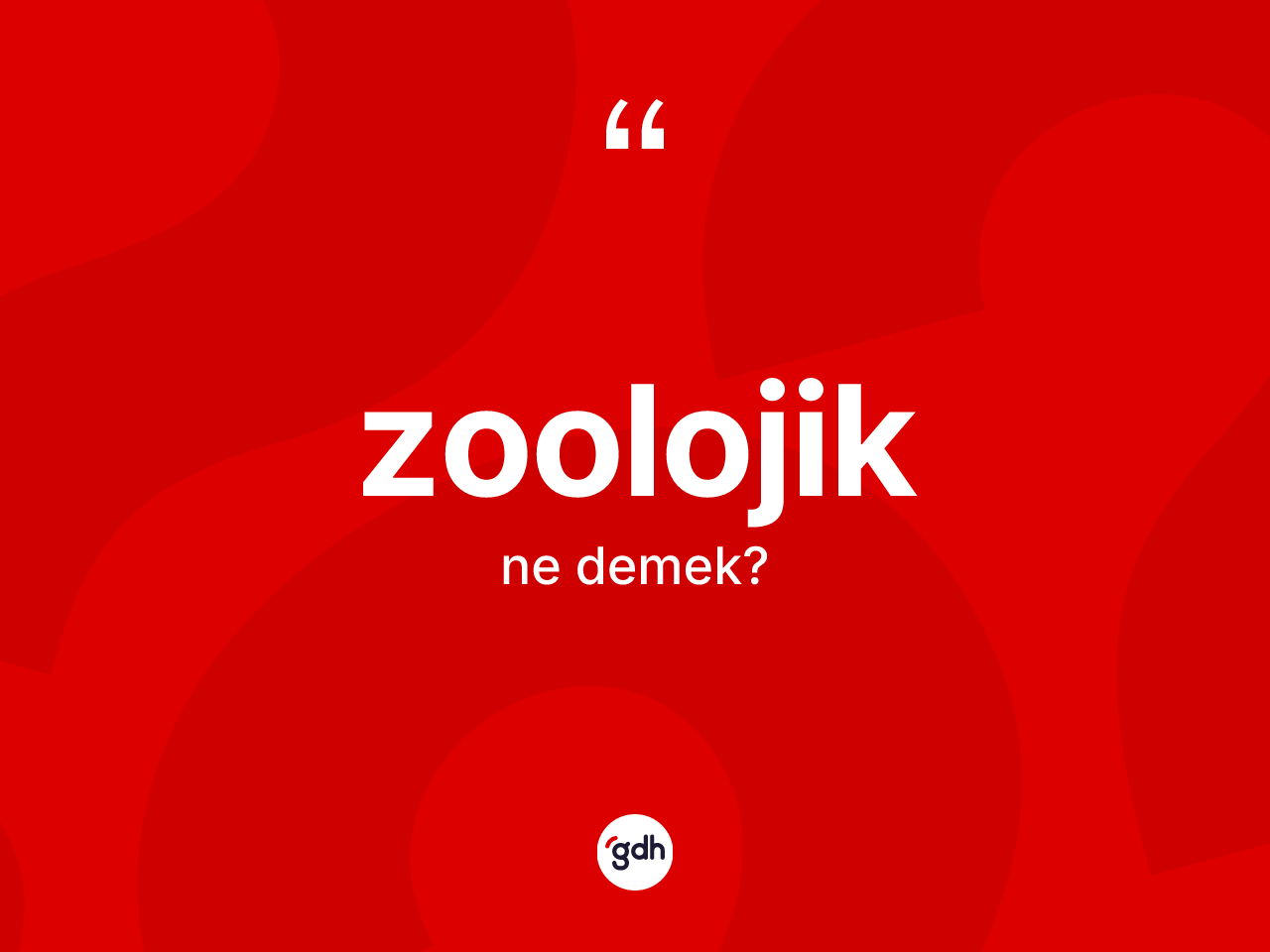 Zoolojik nedir? Zoolojiğin kısaca tanımı nedir?